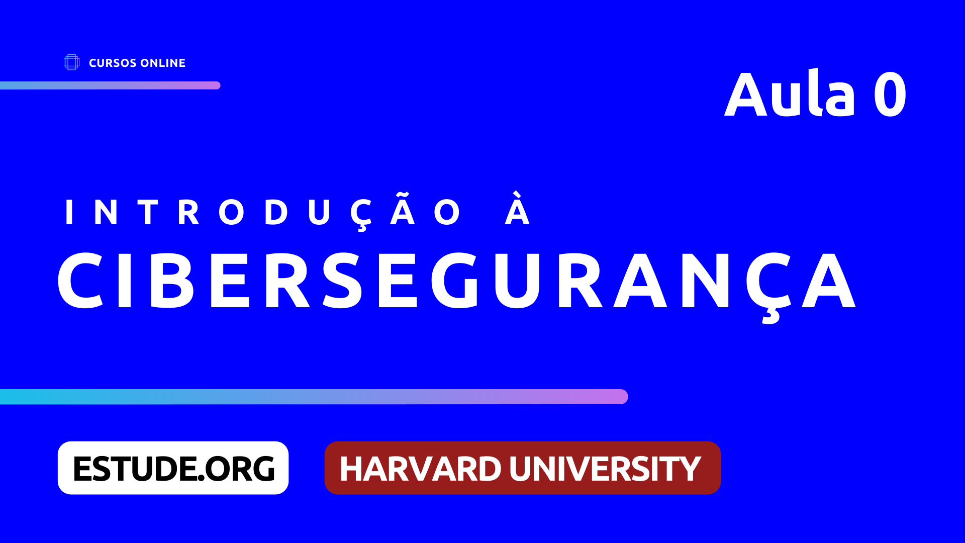 CS50: Introdução à Cibersegurança – Harvard