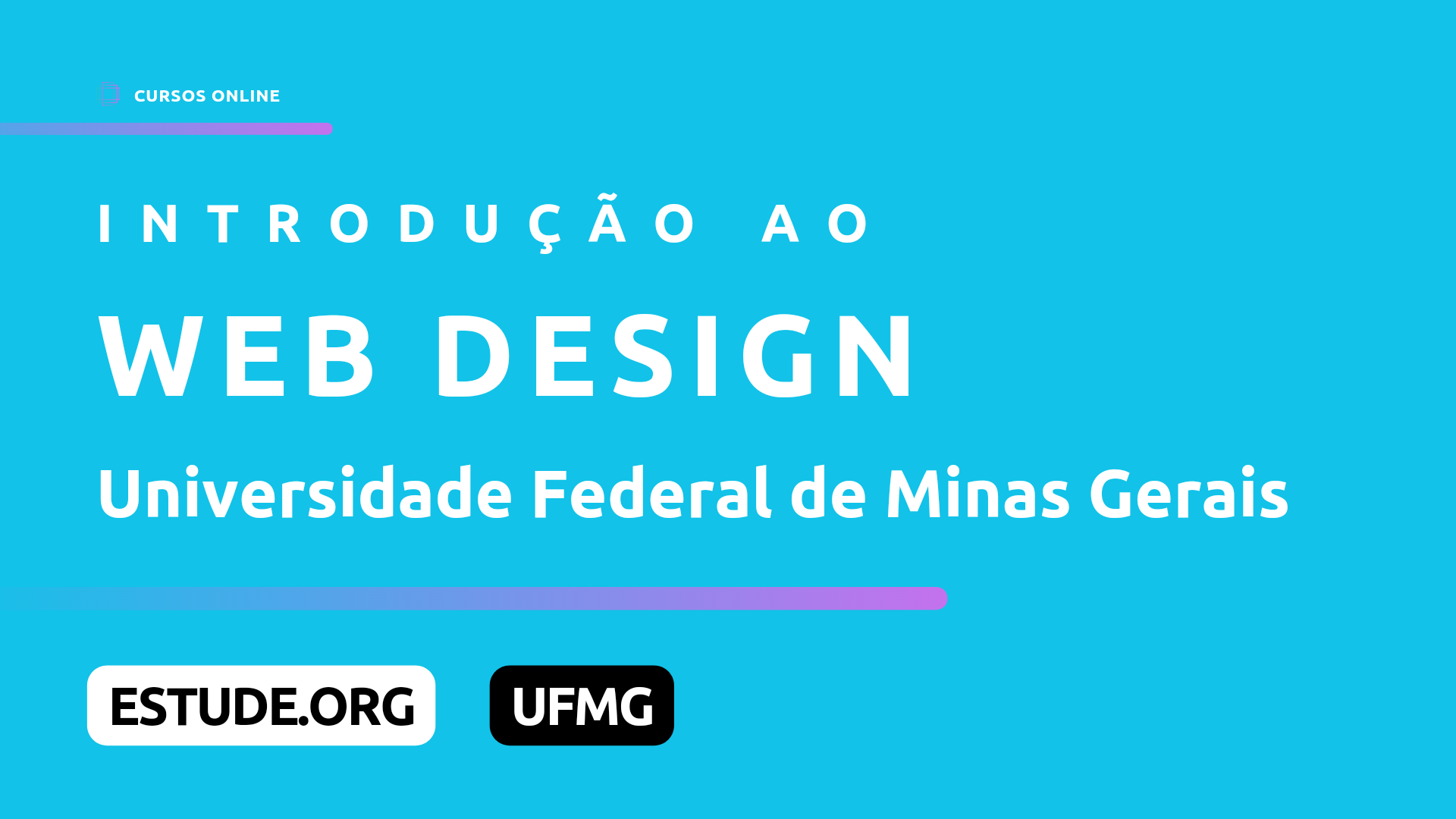 Curso de Web Design – UFMG